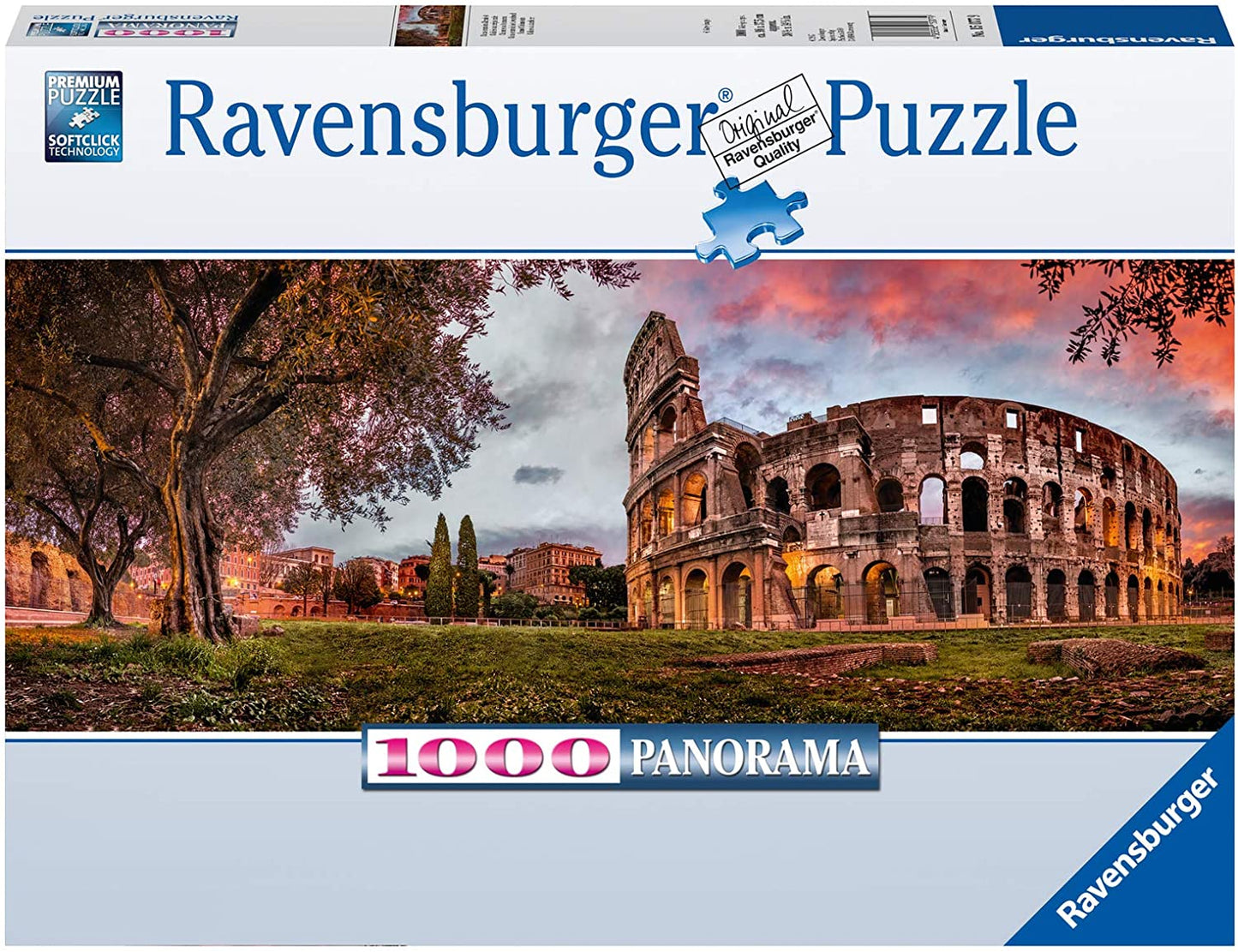 Ravensburger Sunset Colosseum 1000 Piece Panorama Puzzle image 0