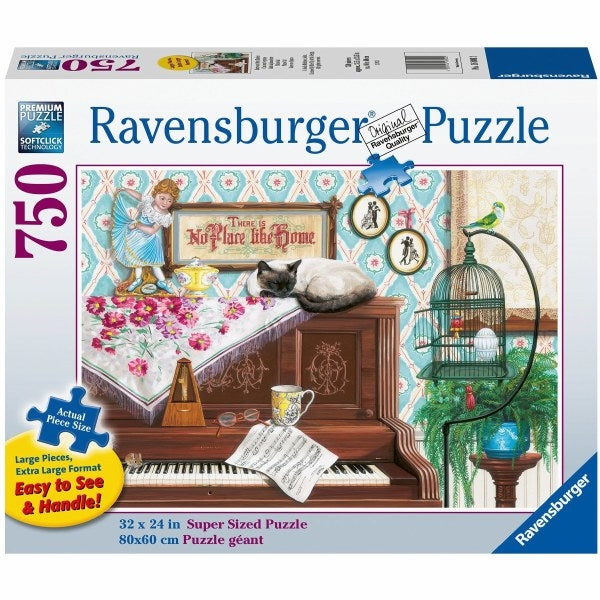 Ravensburger Piano Cat 750 Large Piece Format Puzzle image 0