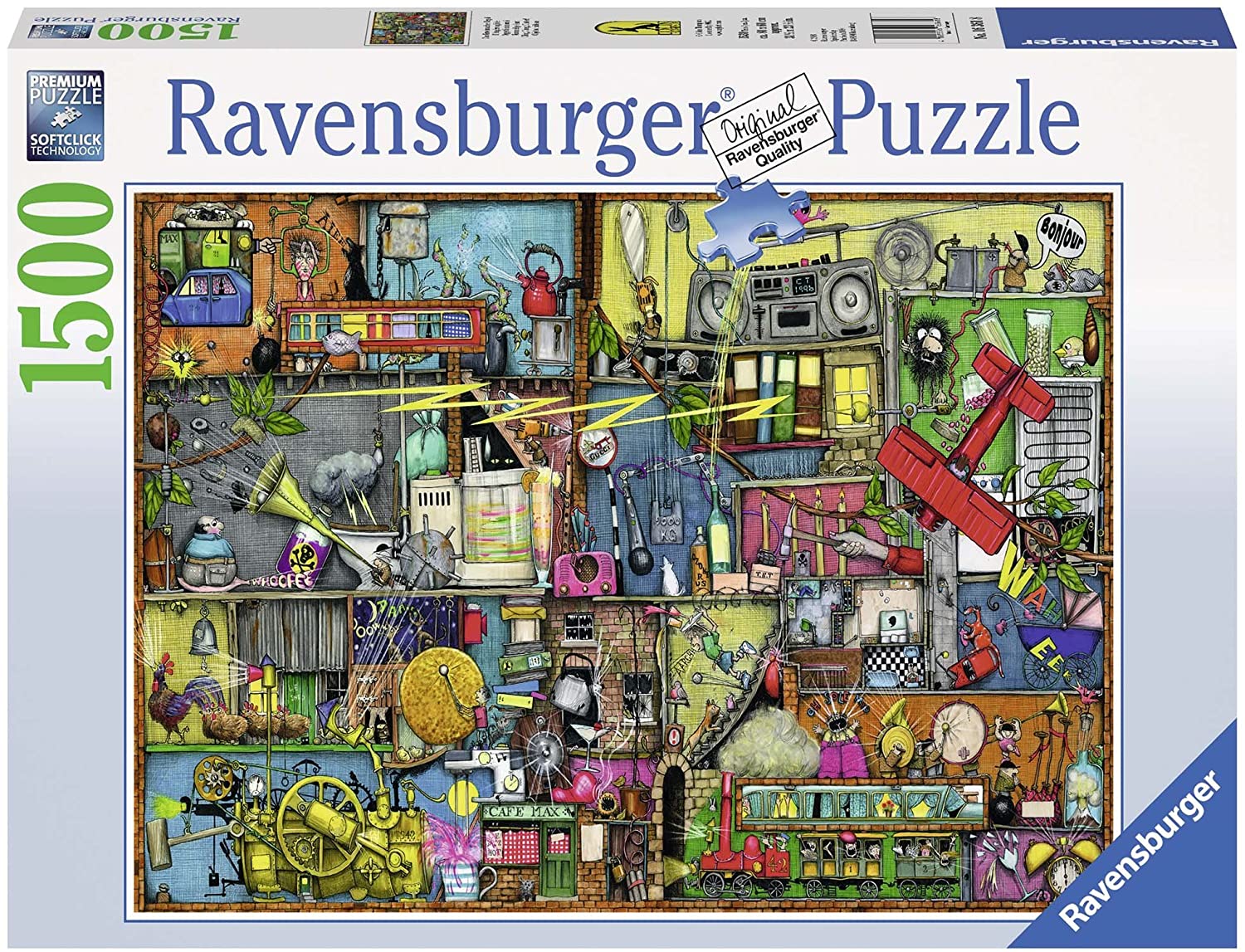Ravensburger Colin Thompson Cling, Clang, Clutter 1500 Piece Puzzle image 0