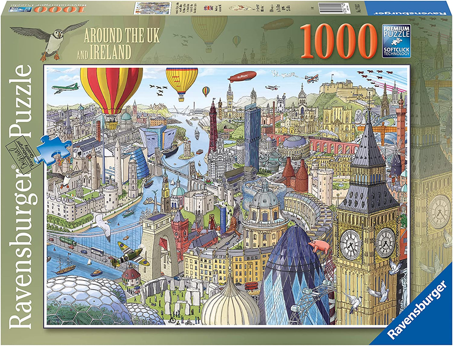 Ravensburger Around the UK and Ireland 1000 Piece Puzzle image 0