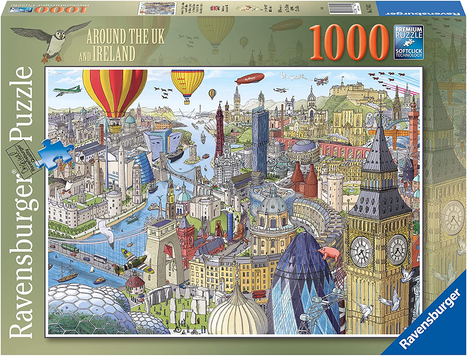 Ravensburger Around the UK and Ireland 1000 Piece Puzzle image 0