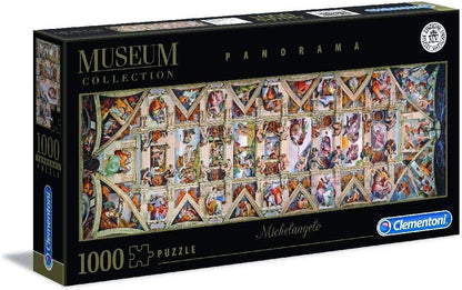 Clementoni Museum Collection Michelangelo The Sistine Chapel Ceiling Panorama 1000 Piece Puzzle image 0