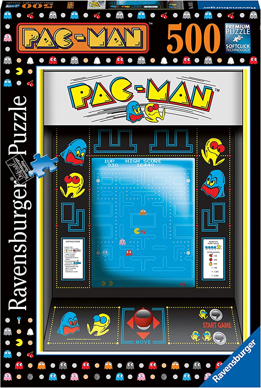 Ravensburger Pac-Man Arcade Game 500 Piece Puzzle image 0