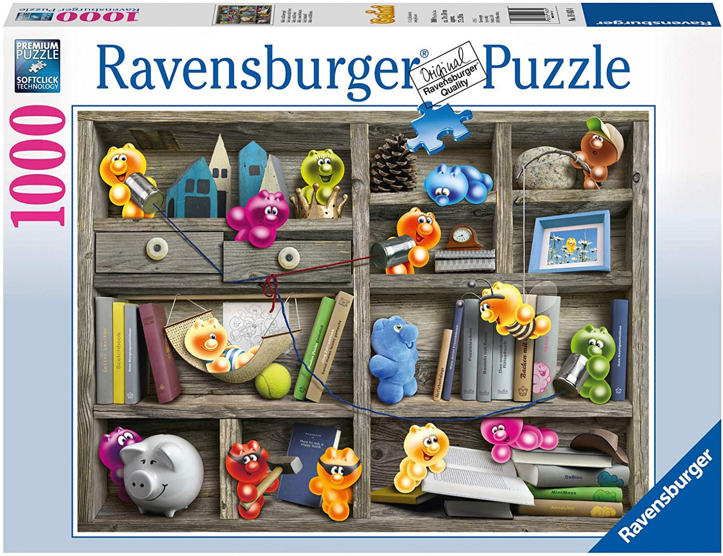 Ravensburger Gelini Bookshelf 1000 Piece Puzzle image 0