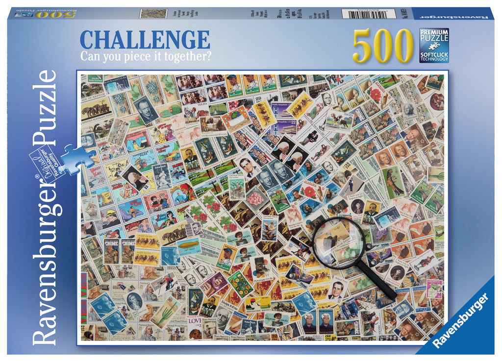 Ravensburger Stamps Challenge 500 Piece Puzzle image 0