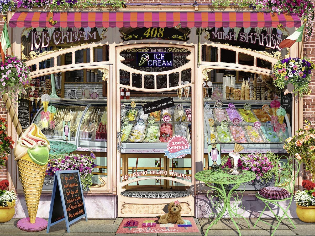 Ravensburger Ice Cream Shop 1500 Piece Puzzle image 1