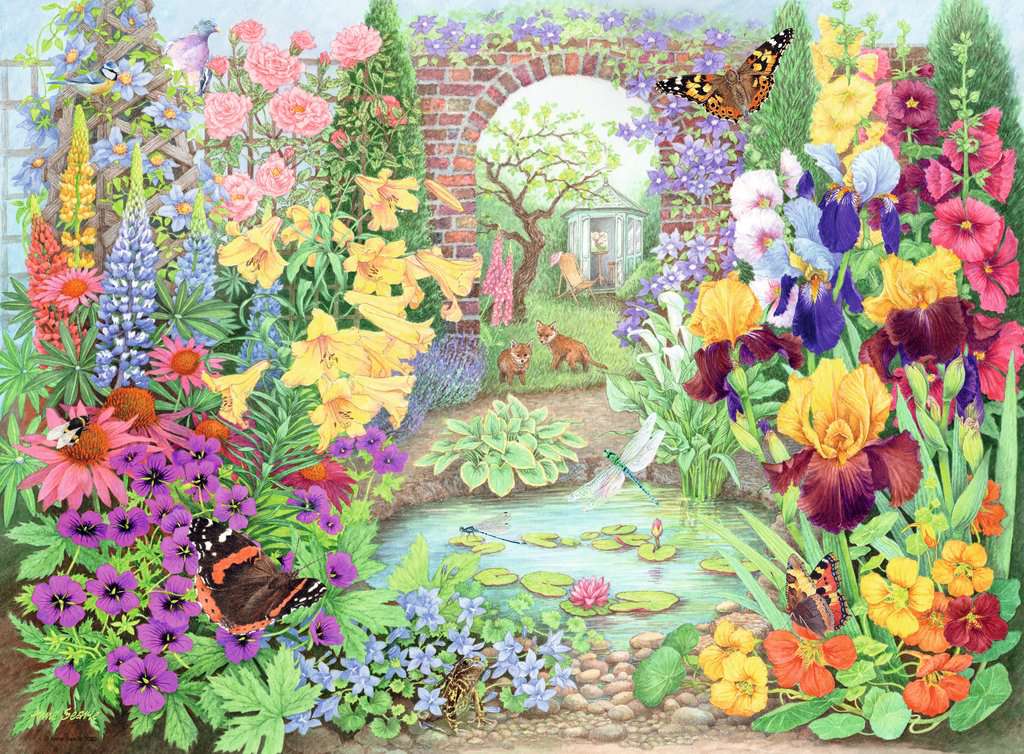 Ravensburger Happy Days No. 4 Glorious Gardens 4 x 500 Piece Puzzle image 2