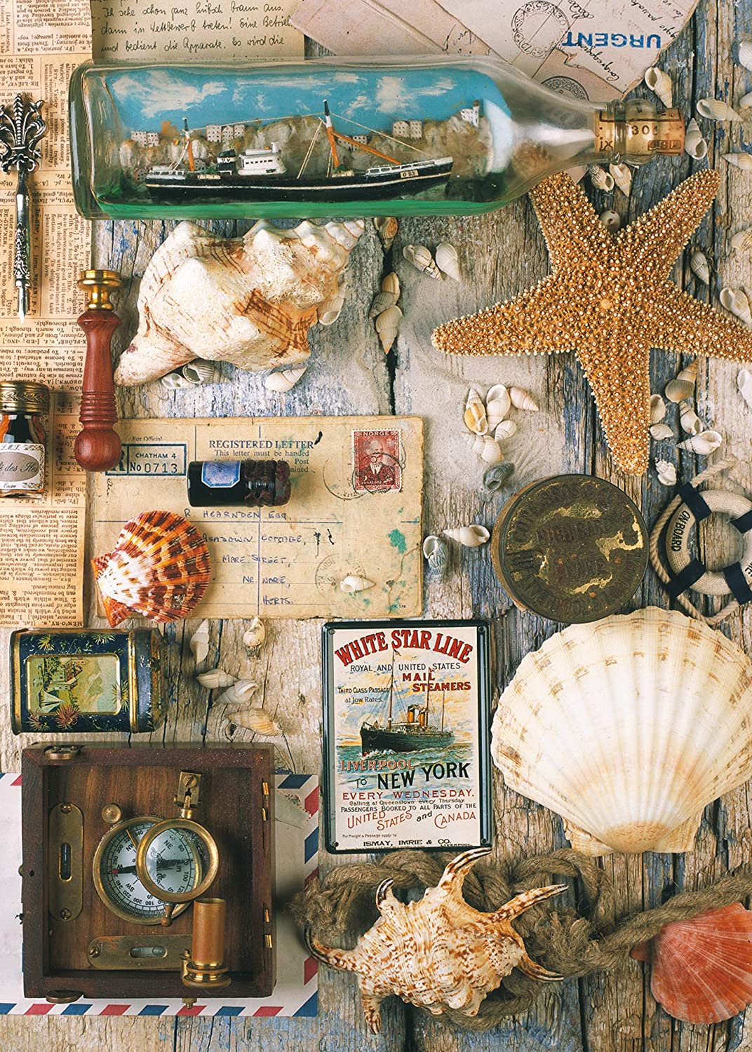 Ravensburger Maritime Souvenirs 1000 Piece Puzzle image 1
