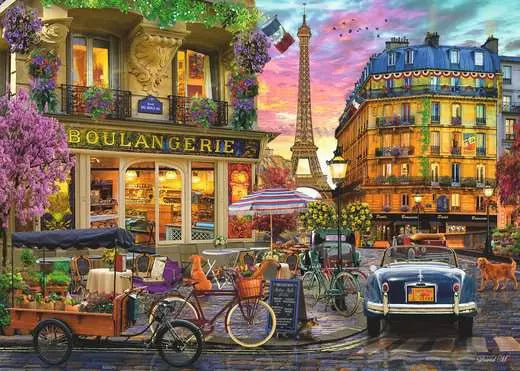 Ravensbuger Paris At Dawn 1000 Piece Puzzle image 1