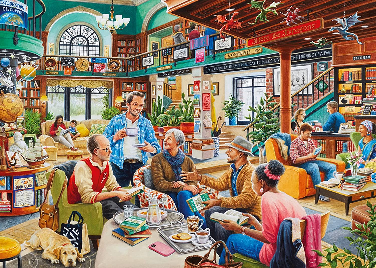 Ravensburger Turn the Page Bookclub 1000 Piece Puzzle image 1