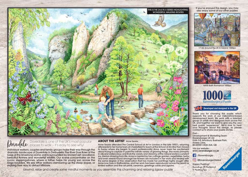 Ravensburger Walking World 2 Dovedale 1000 Piece Puzzle image 2