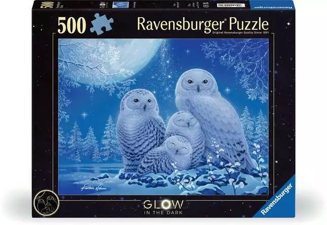 Ravensburger Owls In Moonlight 500 Piece Puzzle image 0