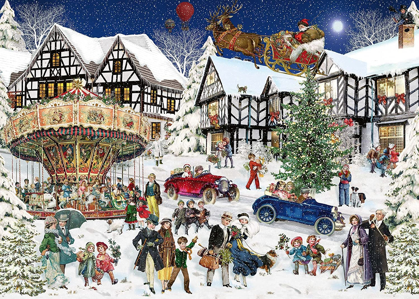 Ravensburger Christmas Limited Edition Snowy Village 1000 Piece Puzzle image 1