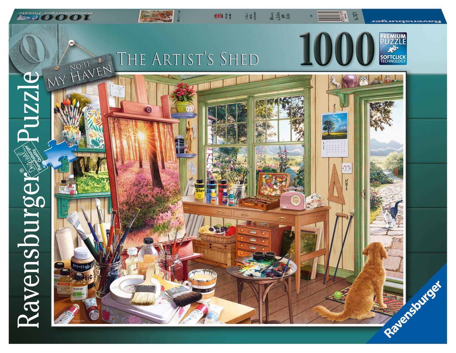 Ravensburger My Haven No. 11 The Artist's Shed 1000 Piece Puzzle image 0