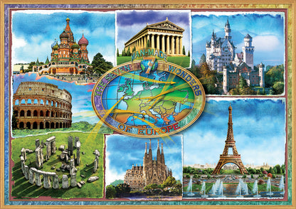 Educa Seven Wonders of Europe 1500 Piece Puzzle image 1