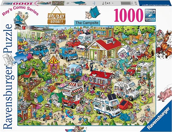Ravensburger Ray's Comic Series :  Holiday Resort 1 - The Campsite 1000 Piece Puzzle image 0