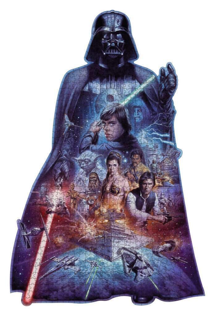 Ravensburger Star Wars Darth Vader Shaped 1098 Piece Puzzle image 1