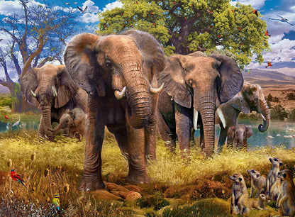 Ravensburger Elephants 500 Piece Puzzle image 1