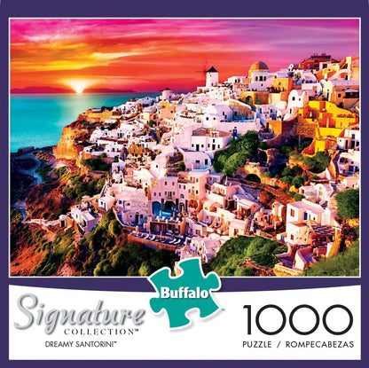 Buffalo Games Signature Collection Dreamy Santorini 1000 Piece Puzzle image 0