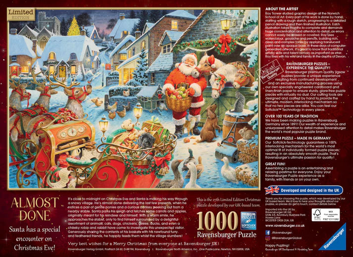 Ravensburger Christmas Limited Edition 2023 Almost Done 1000 Piece Puzzle image 2