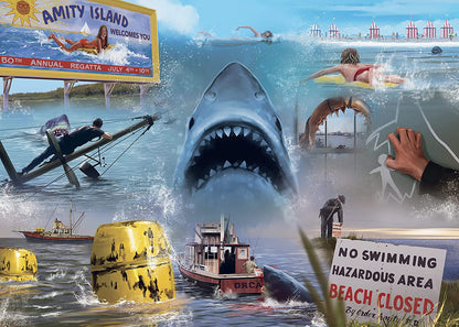 Ravensburger Universal Artist Collection Jaws 1000 Piece Puzzle image 1