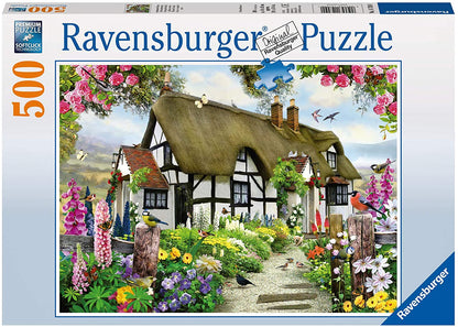Ravensburger Idyllic Cottage 500 Piece Puzzle image 0