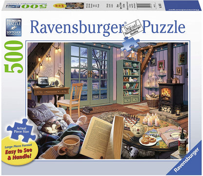 Ravensburger Cozy Retreat 500 Piece Large Format Puzzle image 0