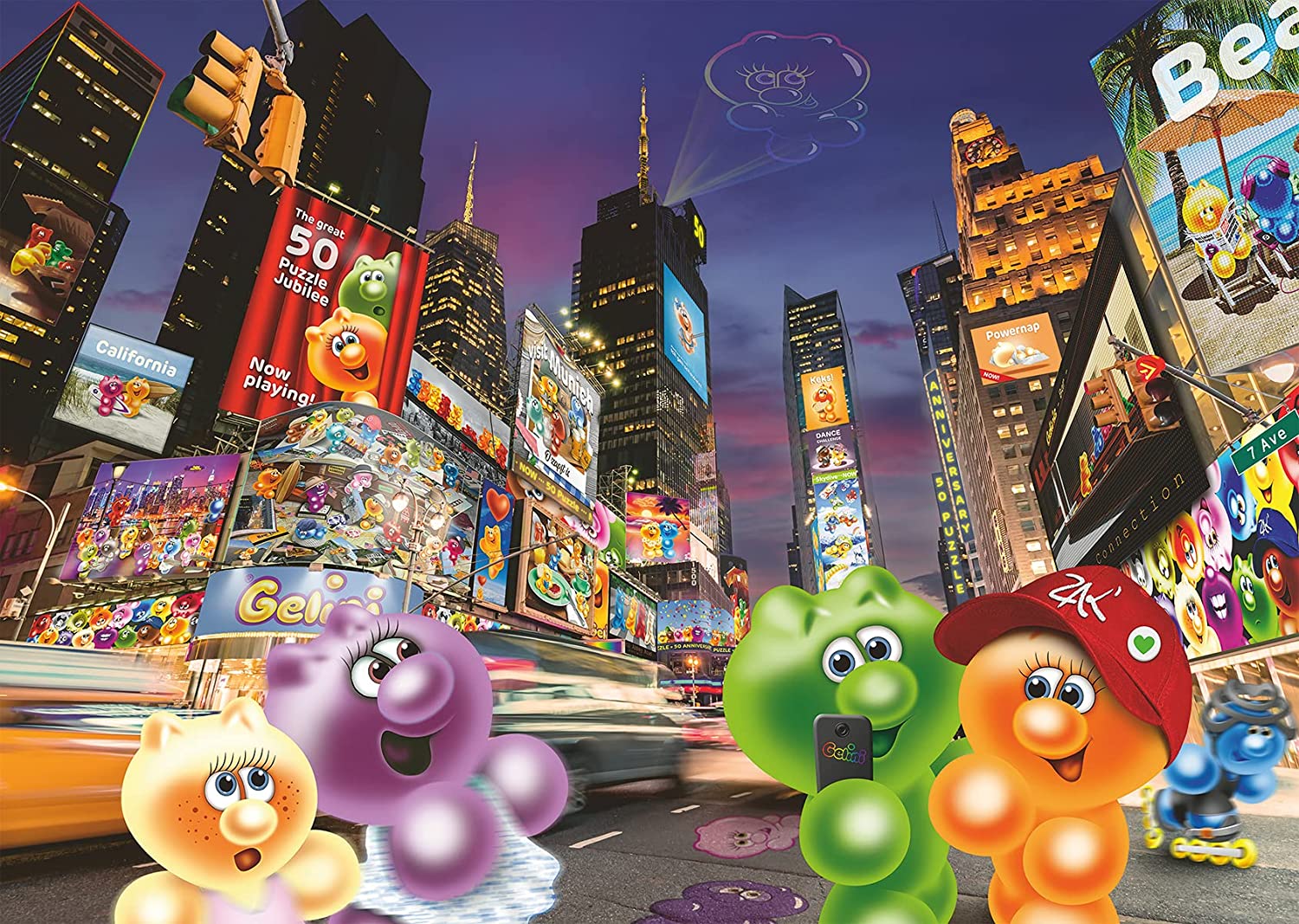 Ravensburger Gelini at Times Square 1000 Piece Puzzle image 1