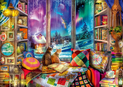 Ravensburger Aimee Stewart Winter Reading Nook 1000 Piece Puzzle image 1