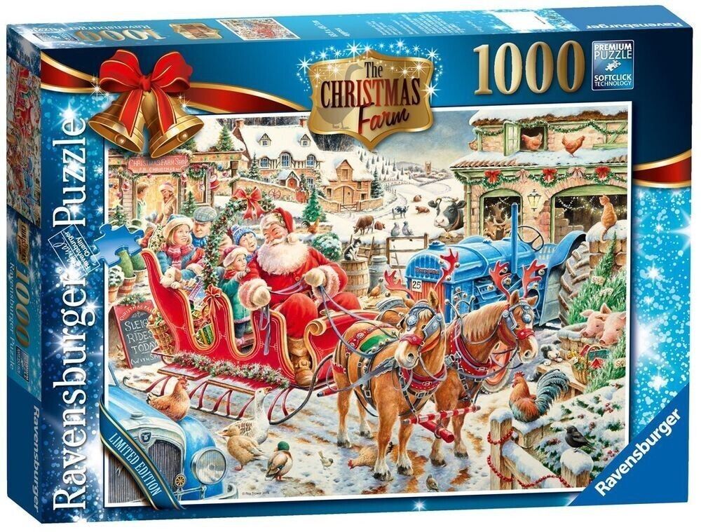 Ravensburger 2014 Roy Trower Limited Edition The Christmas Farm 1000 Piece Puzzle image 0