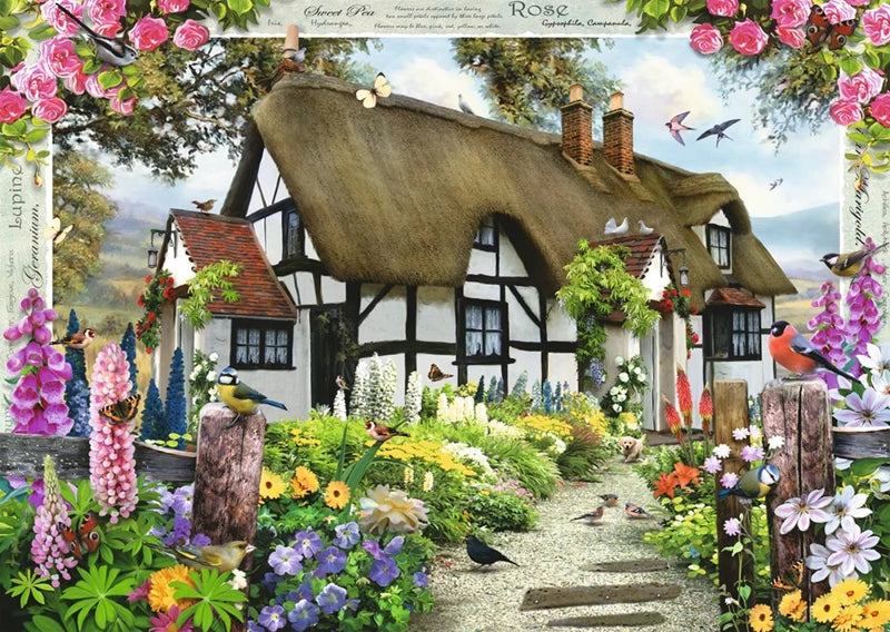 Ravensburger Country Cottage Collection 1 : Rose Cottage 1000 Piece Puzzle image 1