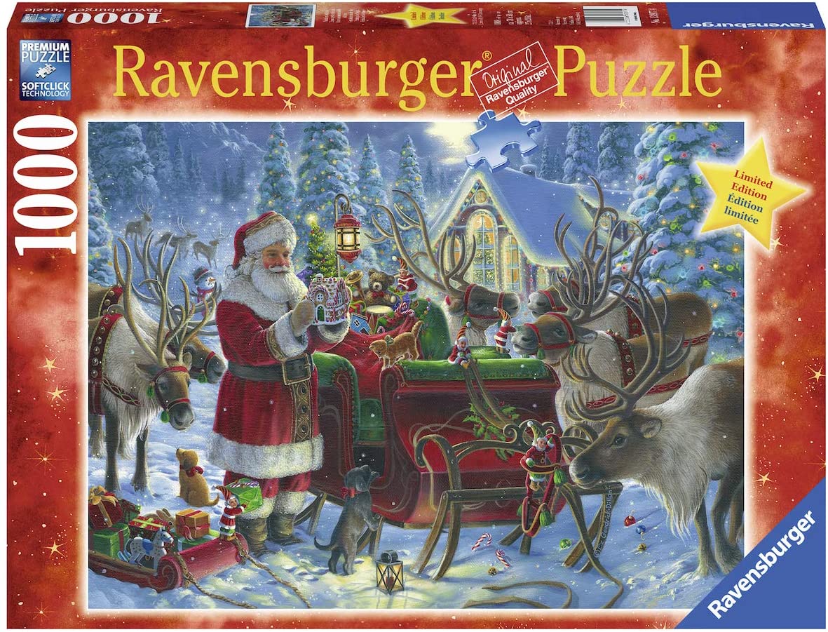 Ravensburger Limited Edition Santa Packing the Sleigh 1000 Piece Puzzle image 0