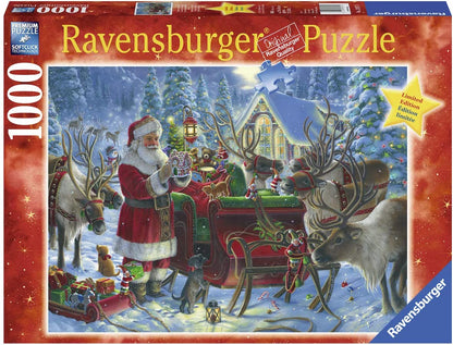 Ravensburger Limited Edition Santa Packing the Sleigh 1000 Piece Puzzle image 0