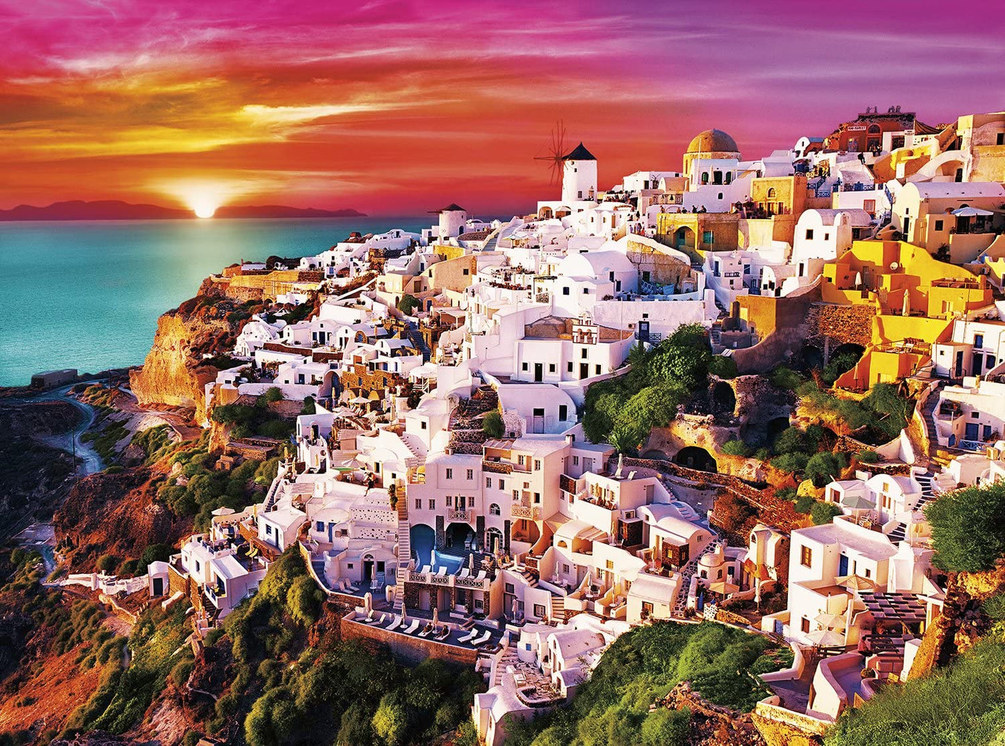 Buffalo Games Signature Collection Dreamy Santorini 1000 Piece Puzzle image 1