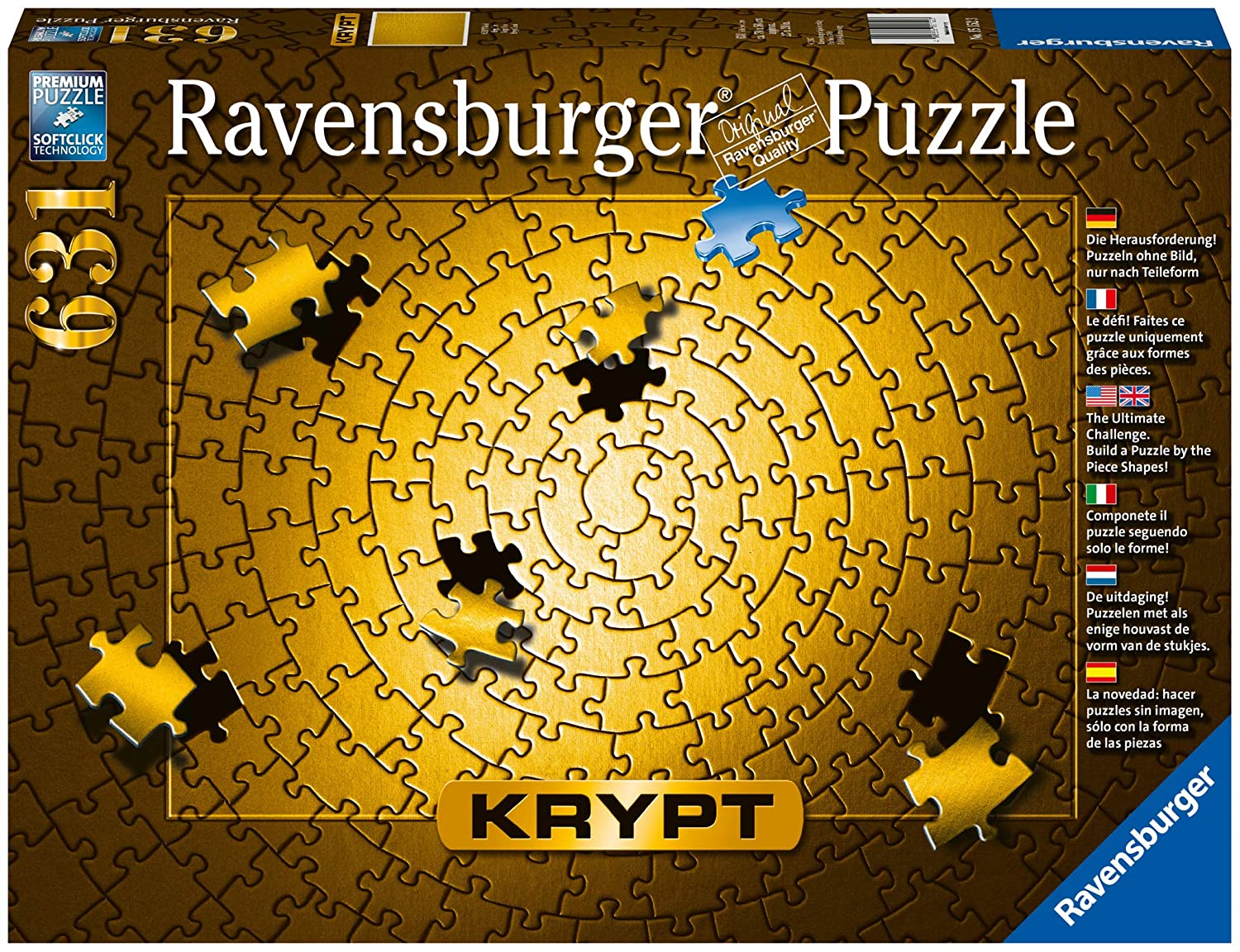 Ravensburger Krypt Gold 631 Piece Puzzle image 0