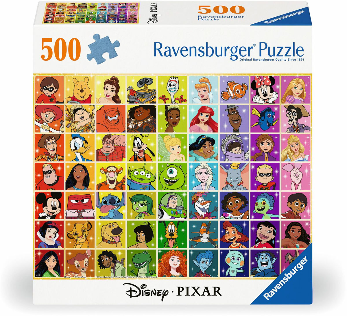 Ravensburger Disney & Pixar Color Palette 500 Piece Puzzle image 0