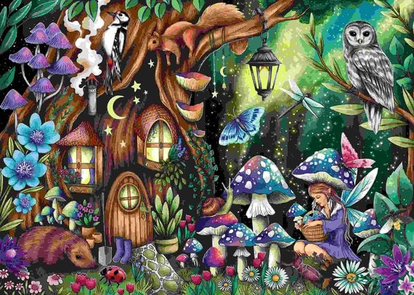 Ravensburger In The Magical Forest 1000 Piece Puzzle image 1