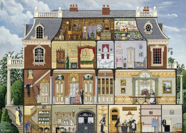 Ravensburger Upstairs Downstairs 1000 Piece Puzzle image 1