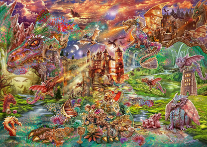 Schmidt Dragon Treasure 2000 Piece Puzzle image 1