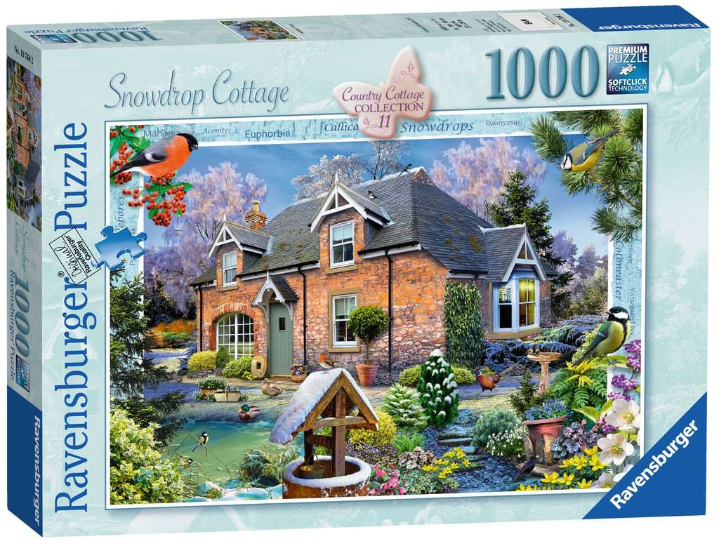 Ravensburger Country Cottage Collection 11 : Snowdrop Cottage 1000 Piece Puzzle image 0