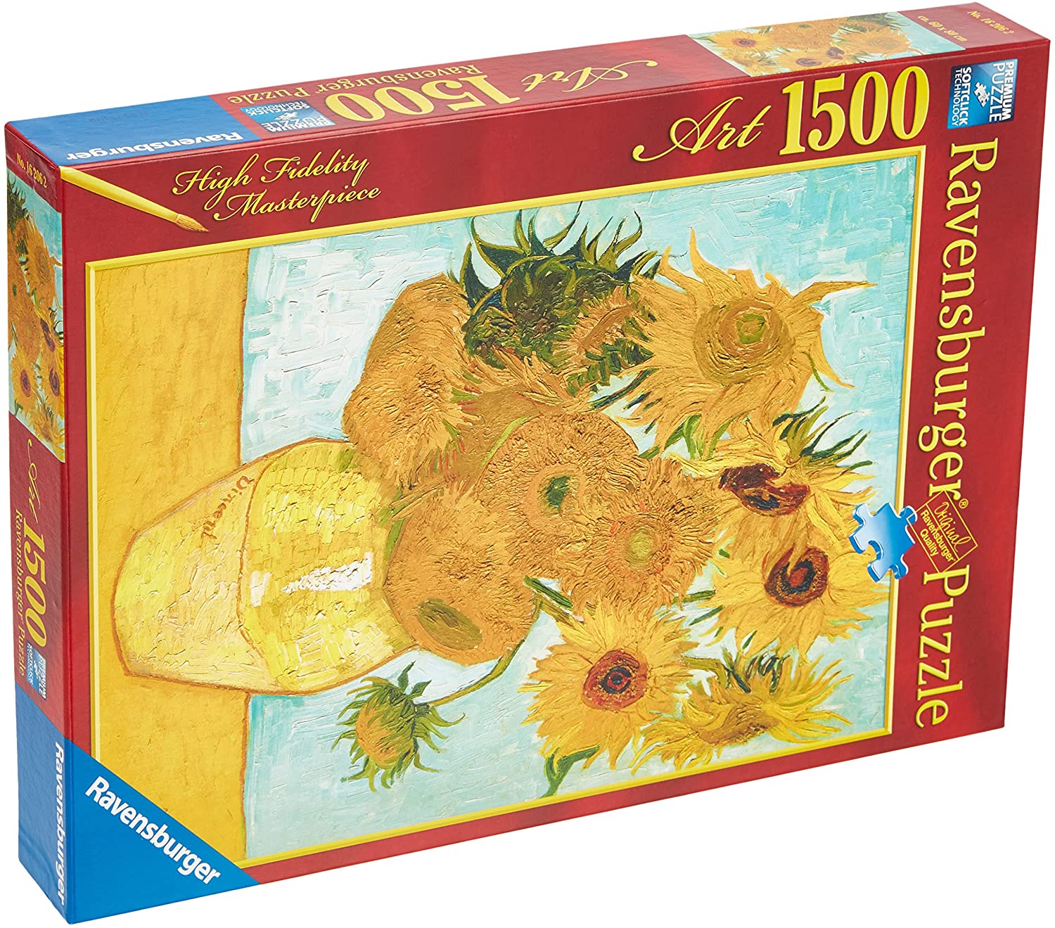 Ravensburger Vincent Van Gogh Sunflowers  Art 1500 Piece Puzzle image 0