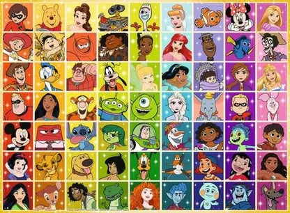 Ravensburger Disney & Pixar Color Palette 500 Piece Puzzle image 1