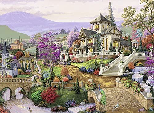 Ravensburger Hillside Retreat 500 Piece Puzzle image 1