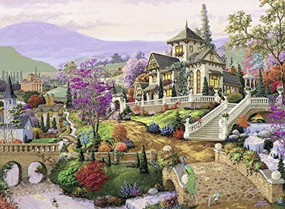 Ravensburger Hillside Retreat 500 Piece Puzzle image 1