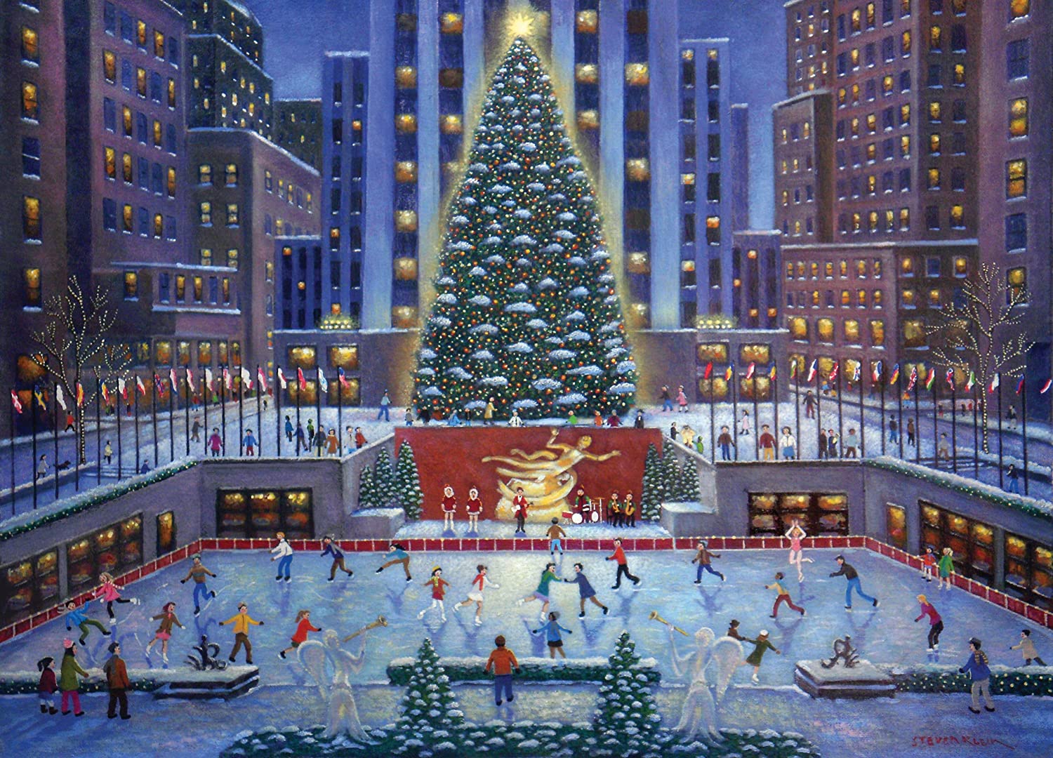 Ravensburger New York City Christmas 1000 Piece Puzzle image 1