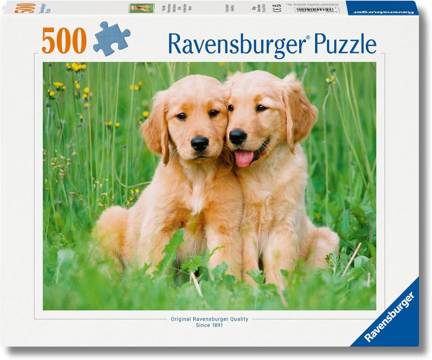 Ravensburger The Golden Retriever Brothers 500 Piece Puzzle image 0
