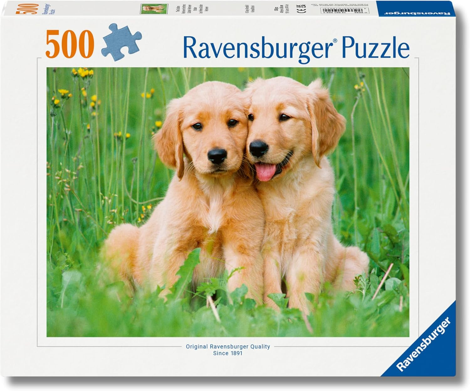 Ravensburger The Golden Retriever Brothers 500 Piece Puzzle image 0