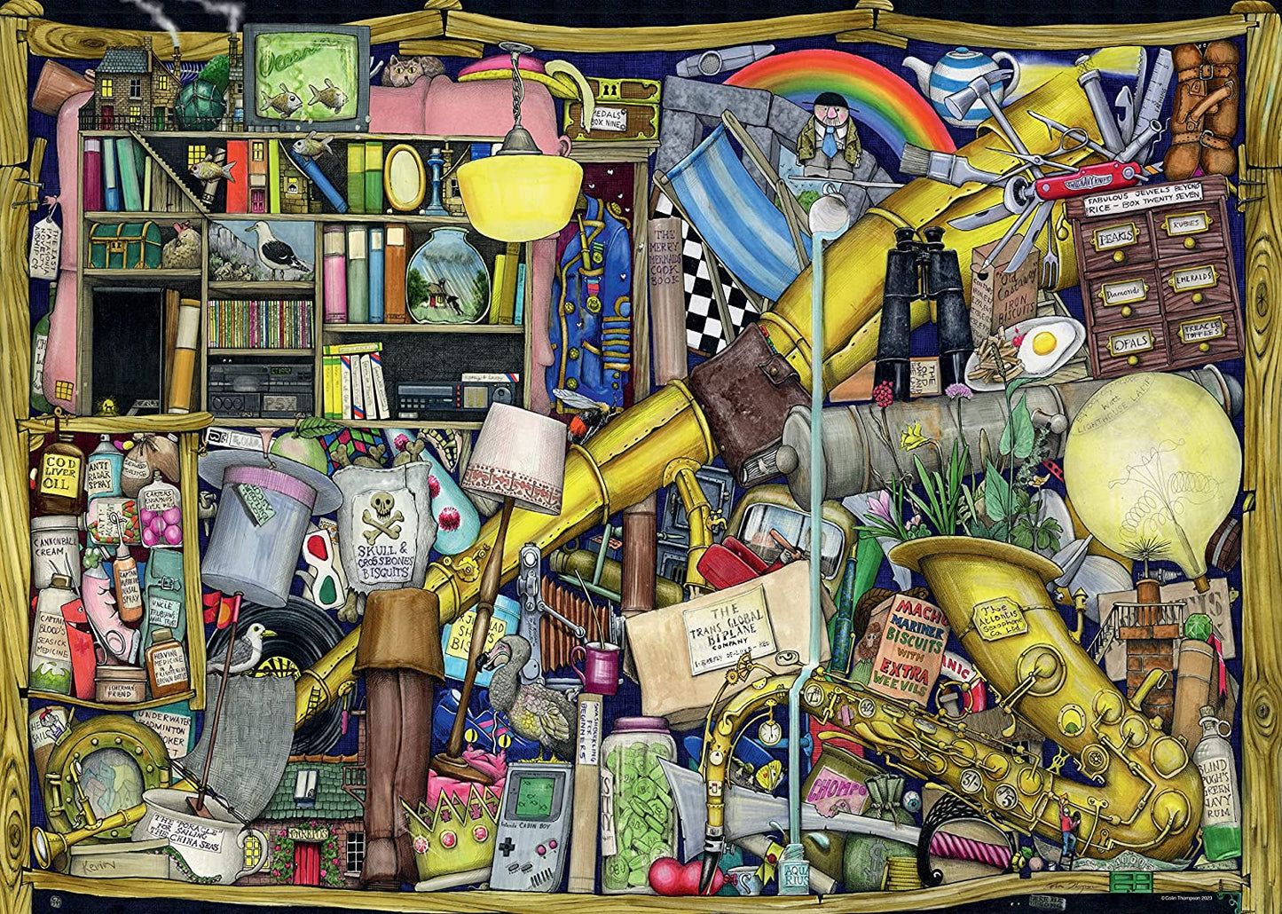 Ravensburger Colin Thompson Grandad's Locker 1000 Piece Puzzle image 1