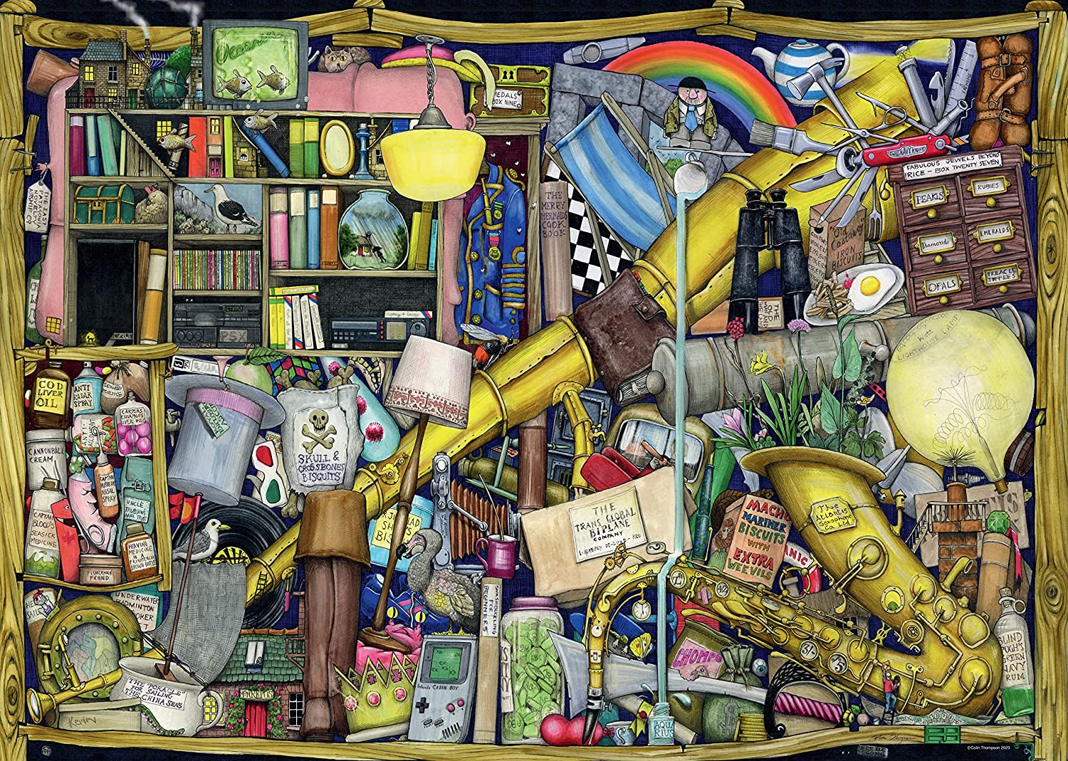 Ravensburger Colin Thompson Grandad's Locker 1000 Piece Puzzle image 1