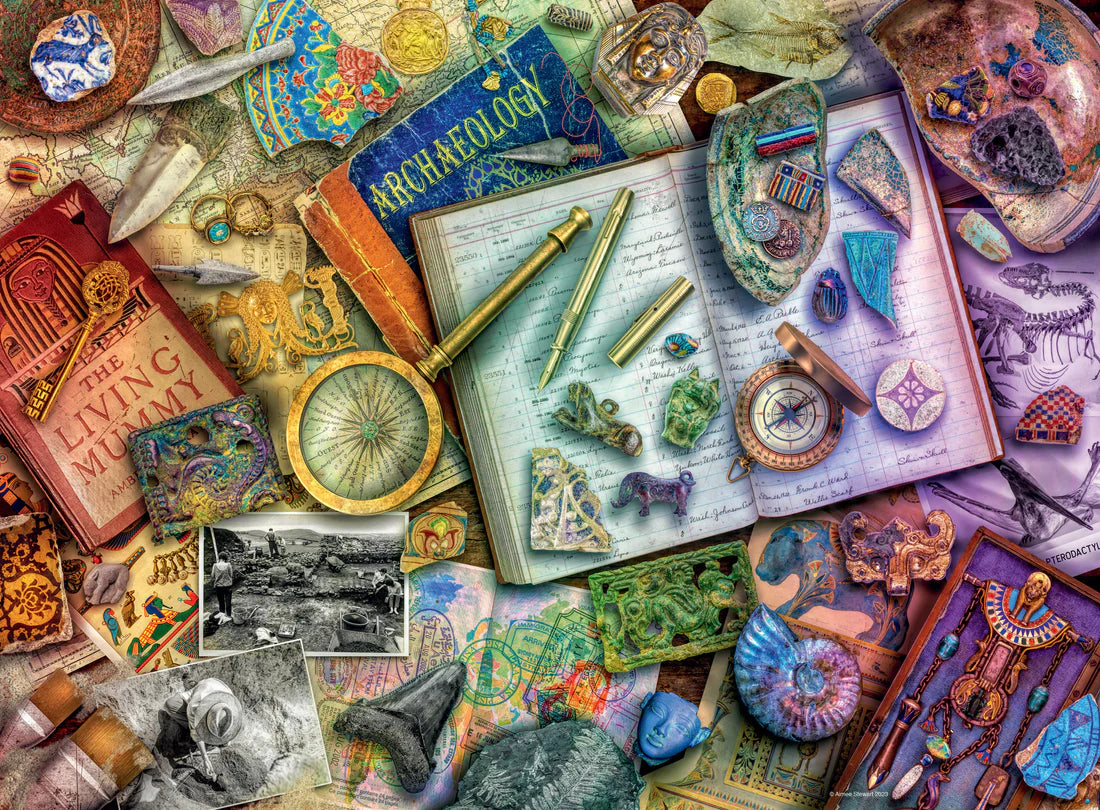Ravensburger Aimee Stewart The Archaeologist's Desk 500 Piece Puzzle image 1